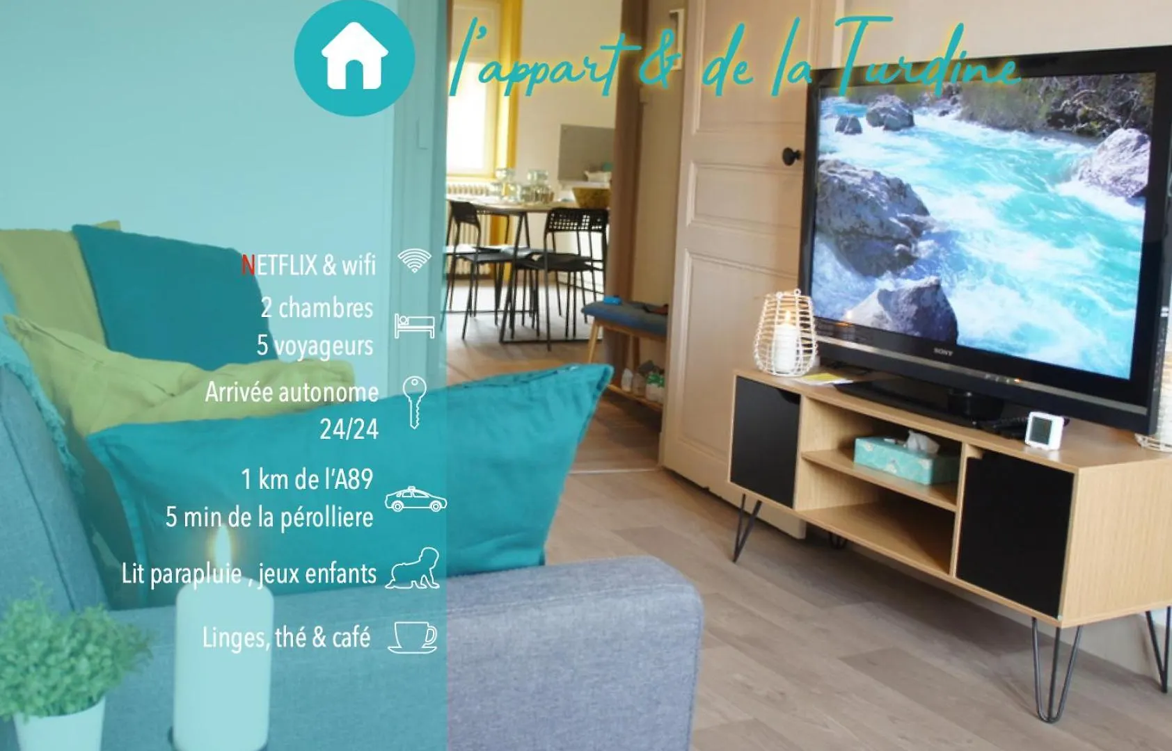 L'Appart & De La Turdine A L'Arbresle Entree Autonome Eveux